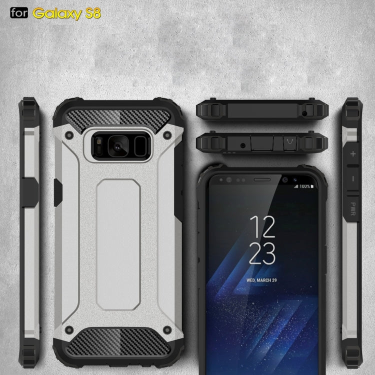 For Galaxy S8 Rugged Armor TPU + PC Combination Case
