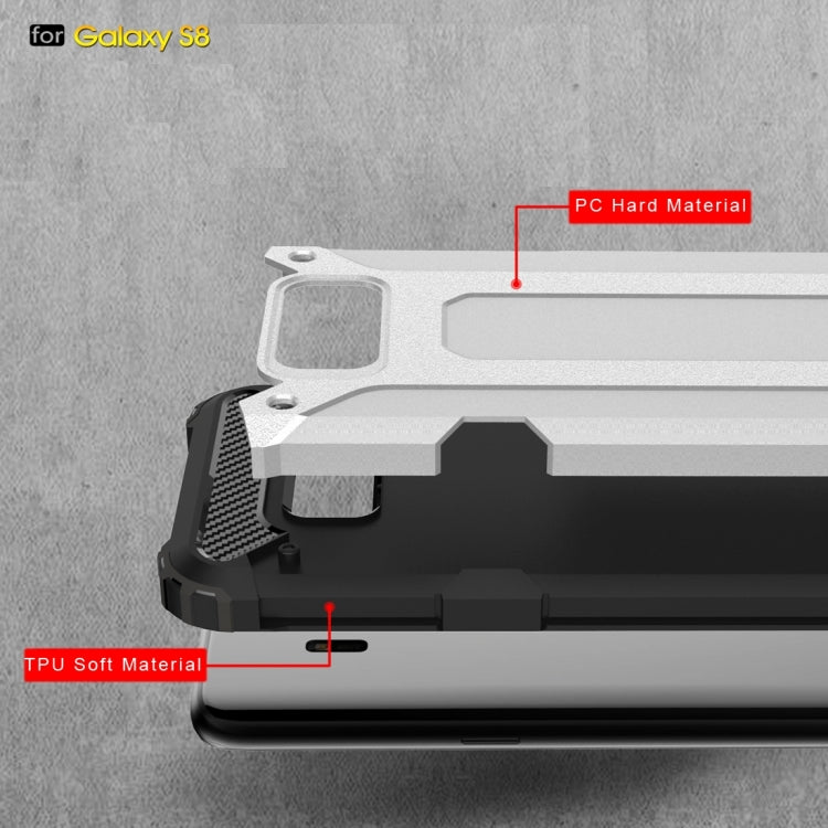 For Galaxy S8 Rugged Armor TPU + PC Combination Case