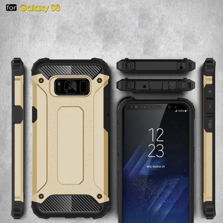 For Galaxy S8 Rugged Armor TPU + PC Combination Case