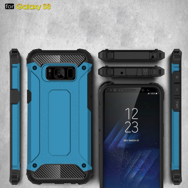 For Galaxy S8 Rugged Armor TPU + PC Combination Case