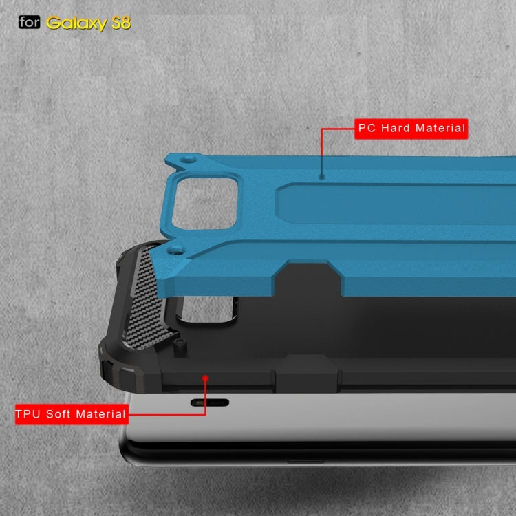 For Galaxy S8 Rugged Armor TPU + PC Combination Case