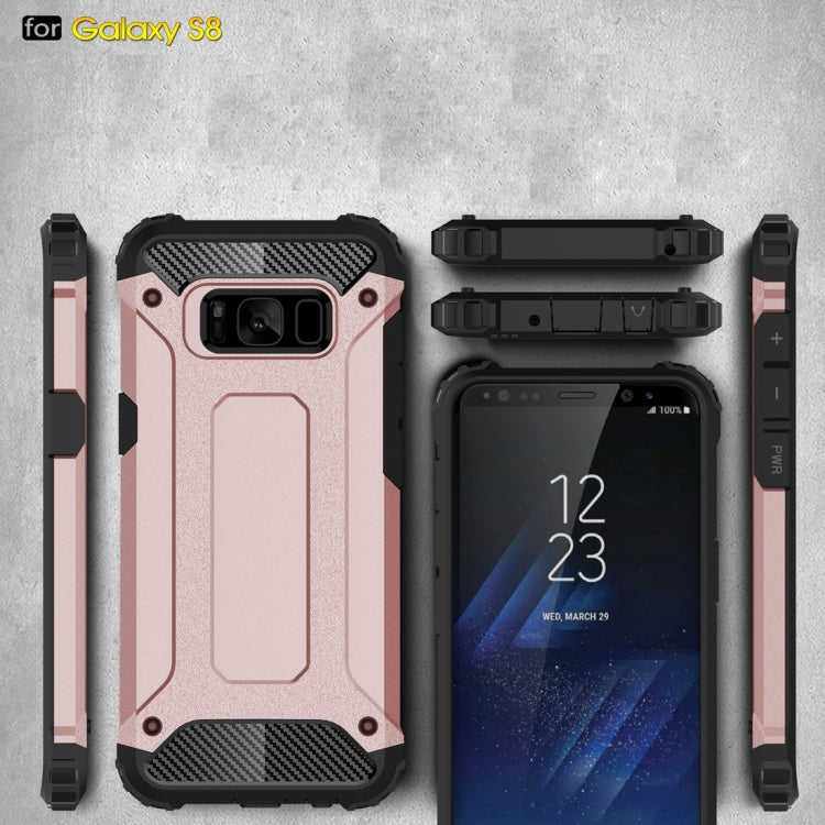 For Galaxy S8 Rugged Armor TPU + PC Combination Case