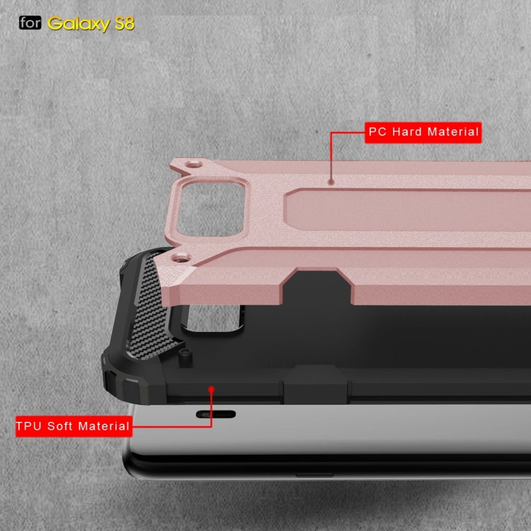 For Galaxy S8 Rugged Armor TPU + PC Combination Case
