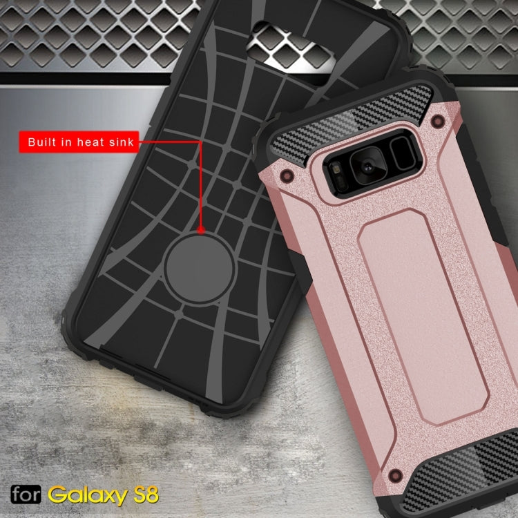 For Galaxy S8 Rugged Armor TPU + PC Combination Case