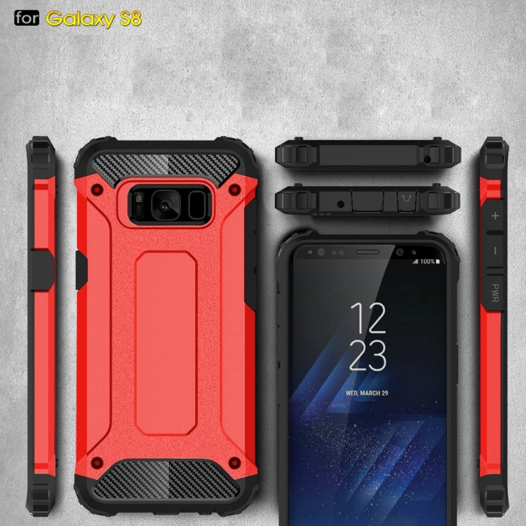 For Galaxy S8 Rugged Armor TPU + PC Combination Case