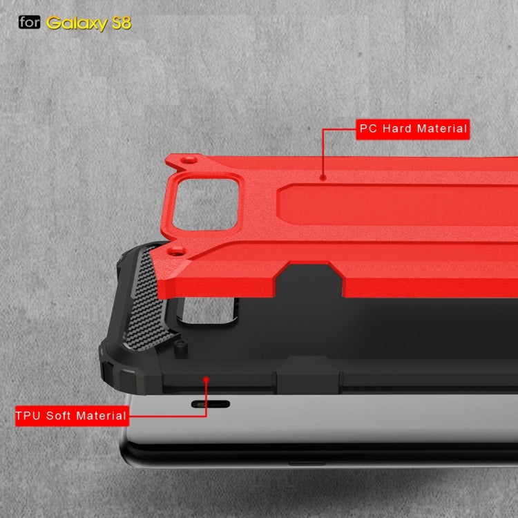 For Galaxy S8 Rugged Armor TPU + PC Combination Case