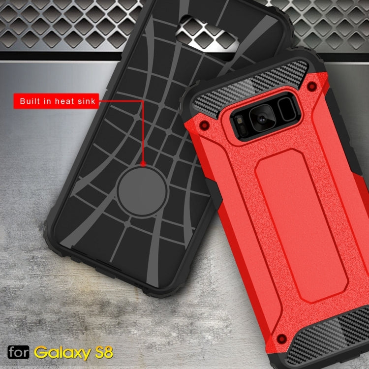 For Galaxy S8 Rugged Armor TPU + PC Combination Case
