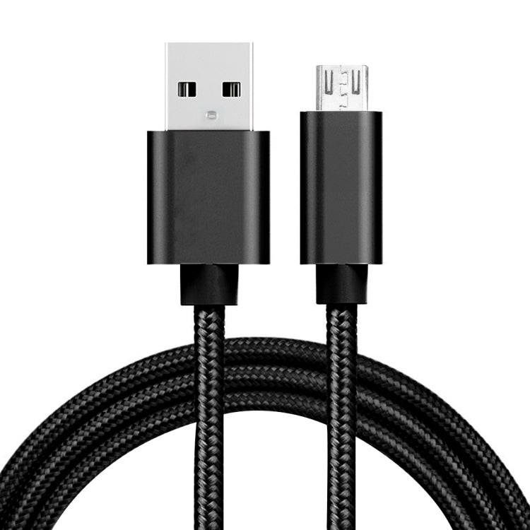 2m 3A Woven Style Metal Head Micro USB to USB Data / Charger Cable