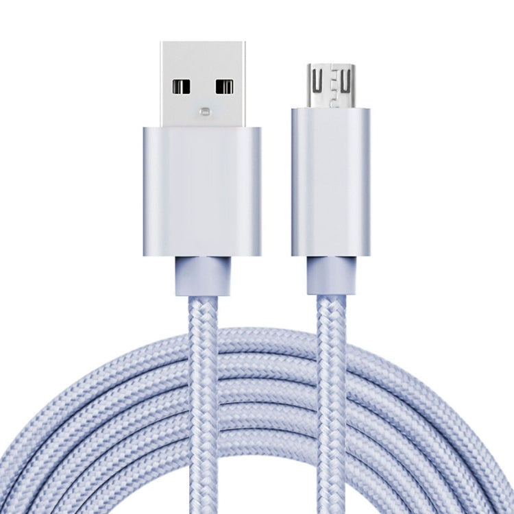 2m 3A Woven Style Metal Head Micro USB to USB Data / Charger Cable