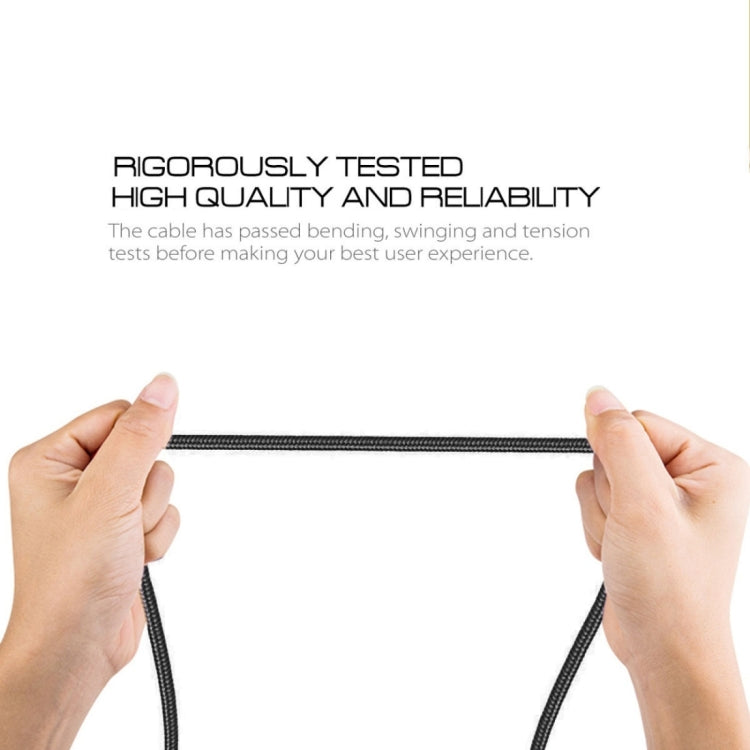 3A Woven Style Metal Head Micro USB to USB Data / Charger Cable, Cable Length: 3m