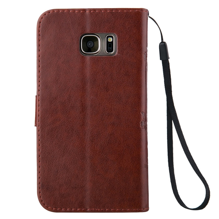 For Galaxy S7 / G930 Crazy Horse Texture Printing Horizontal Flip Leather Case with Holder & Card Slots & Wallet & Lanyard