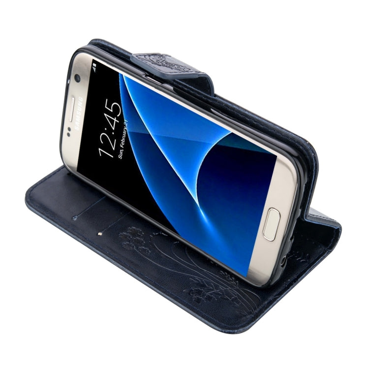For Galaxy S7 / G930 Crazy Horse Texture Printing Horizontal Flip Leather Case with Holder & Card Slots & Wallet & Lanyard