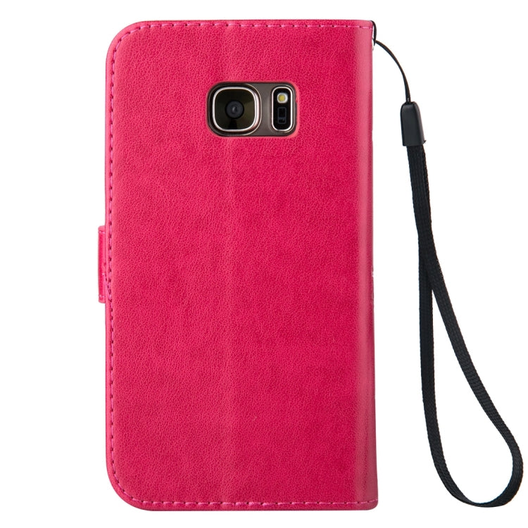 For Galaxy S7 / G930 Crazy Horse Texture Printing Horizontal Flip Leather Case with Holder & Card Slots & Wallet & Lanyard