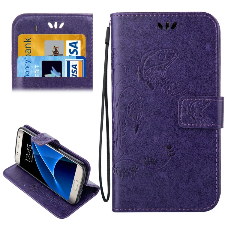 For Galaxy S7 / G930 Crazy Horse Texture Printing Horizontal Flip Leather Case with Holder & Card Slots & Wallet & Lanyard