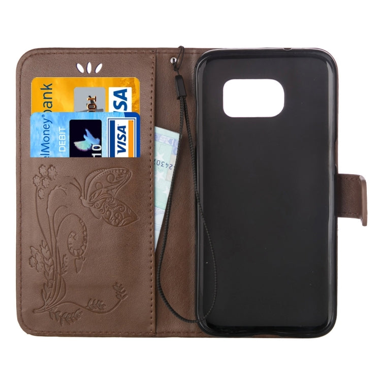 For Galaxy S7 / G930 Crazy Horse Texture Printing Horizontal Flip Leather Case with Holder & Card Slots & Wallet & Lanyard