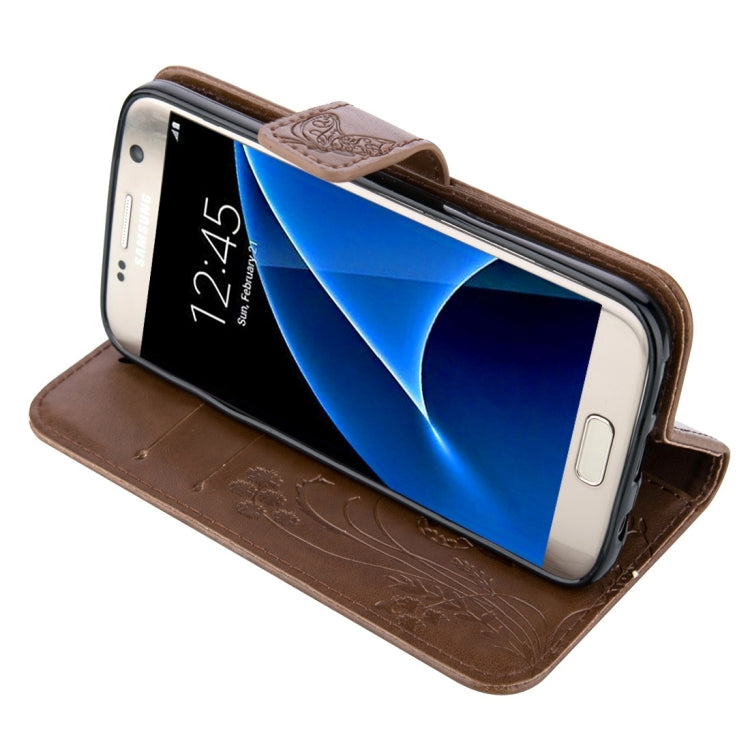 For Galaxy S7 / G930 Crazy Horse Texture Printing Horizontal Flip Leather Case with Holder & Card Slots & Wallet & Lanyard