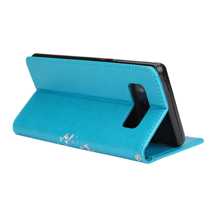 For Galaxy Note 8 Glittery Powder Flamingo Print Horizontal Flip Leather Case with Holder & Wallet & Card Slots & Photo Frame