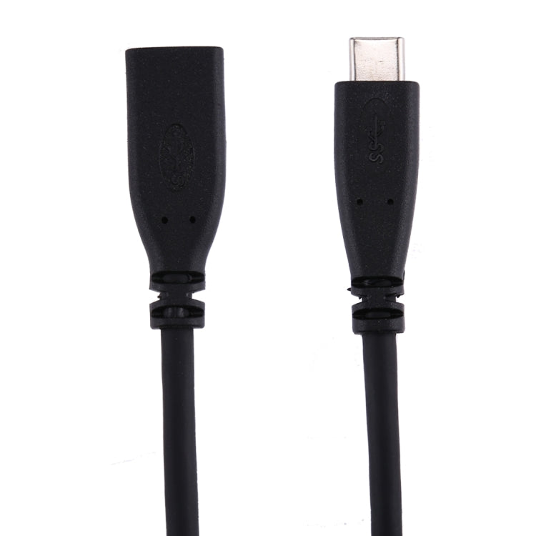 1m USB-C / Type-C 3.1 Male to USB-C / Type-C Female Connector Adapter Cable(Black)