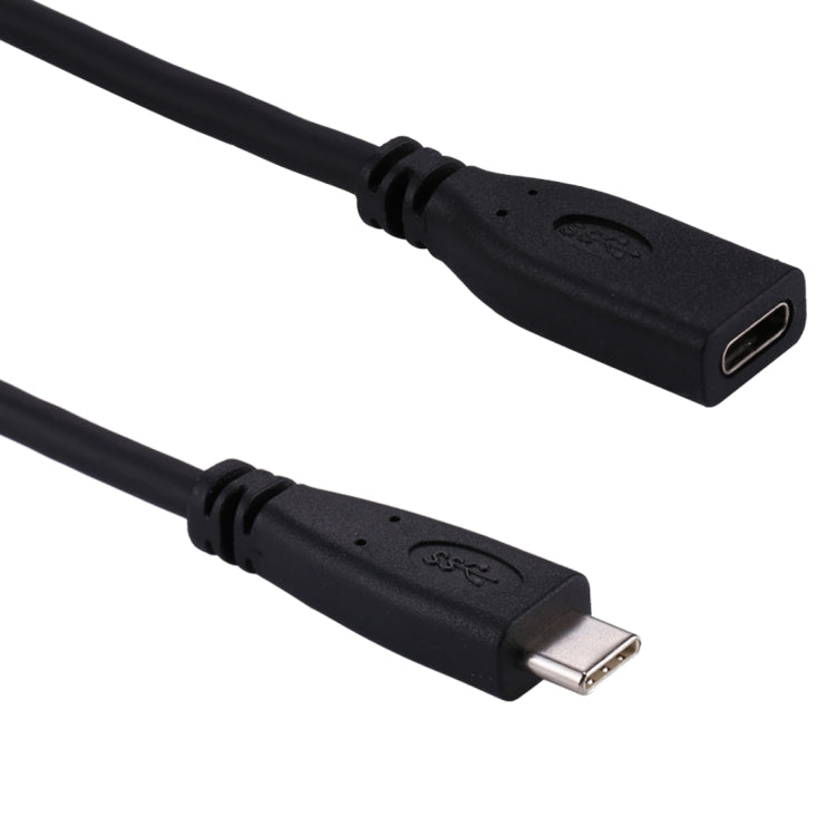 50cm USB-C / Type-C 3.1 Male to USB-C / Type-C Female Connector Adapter Cable(Black)