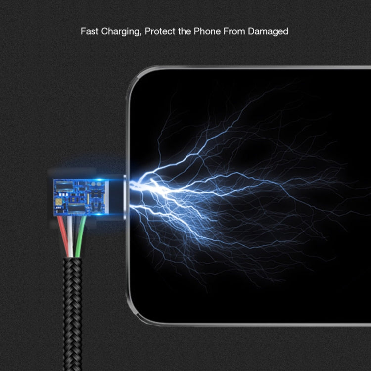 YAOMAISI Q13 2 in 1 Micro USB + USB-C / Type-C L-Head Aluminum Alloy Magnetic Charging Data Cable, For Galaxy S8 & S8 + / LG G6 / Huawei P10 & P10 Plus / Oneplus 5 / Xiaomi Mi6 & Max 2 and other Smartphones(Black)