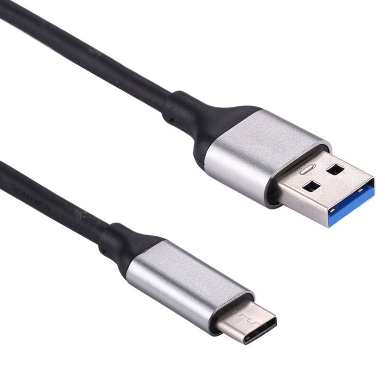 1m Aluminum Alloy Head USB-C / Type-C 3.1 to USB 3.0 Data / Charger Cable , For Galaxy S8 & S8 + / LG G6 / Huawei P10 & P10 Plus / Oneplus 5 / Xiaomi Mi6 & Max 2 /and other Smartphones(Black)