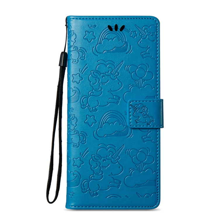 For Galaxy Note 8 Pressed Horse Cloud Print Horizontal Flip Leather Case with Holder & Card Slots & Wallet & Lanyard