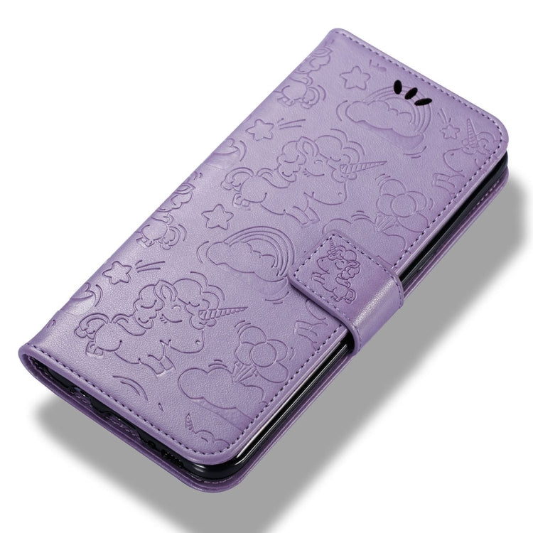 For Galaxy Note 8 Pressed Horse Cloud Print Horizontal Flip Leather Case with Holder & Card Slots & Wallet & Lanyard