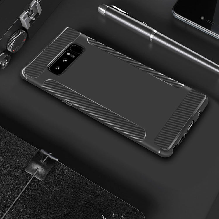 Carbon Fiber Anti-slip TPU Protective Case for Galaxy Note 8