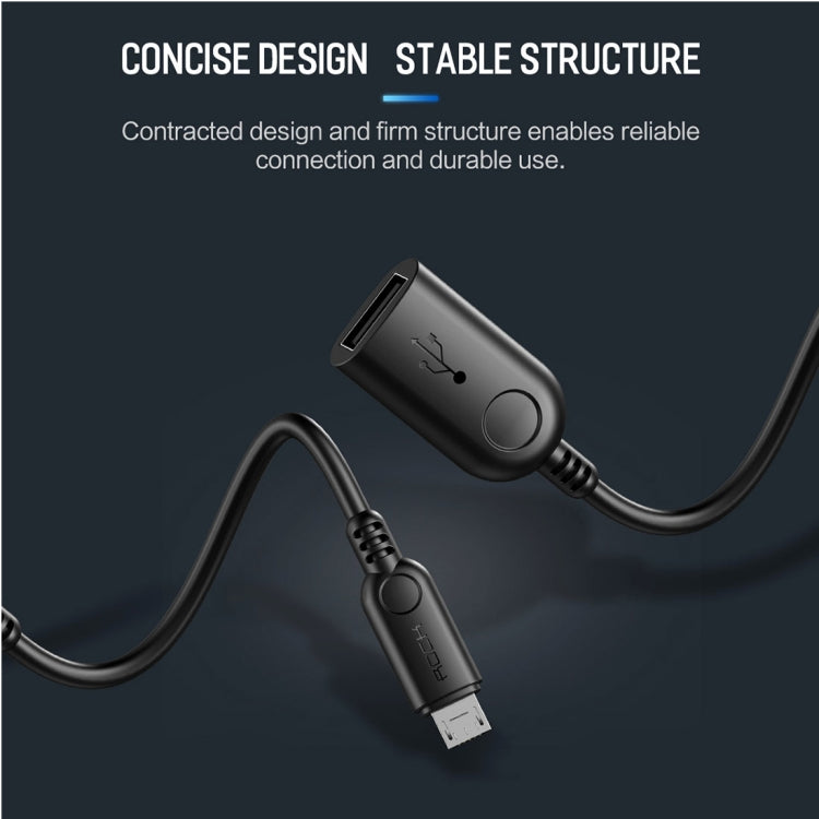 ROCK Micro USB to USB 2.0 PVC Adapter Cable, Length: 1.1m for Samsung Galaxy S7 & S7 Edge / LG G4 / Huawei P8 / Xiaomi Mi4 and other Smartphones