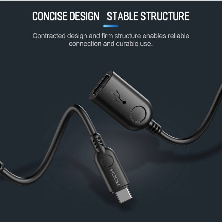 ROCK Type-C to USB 3.0 PVC Adapter Cable, Length: 1.1m for Samsung Galaxy S8 & S8 + / LG G6 / Huawei P10 & P10 Plus / Oneplus 5 and other Smartphones