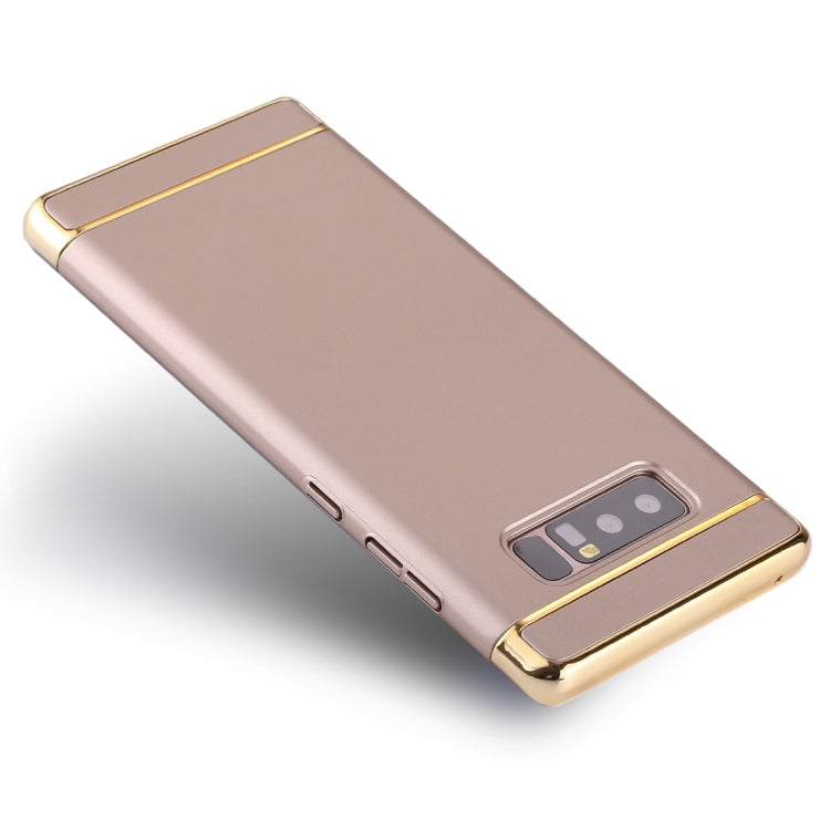 For Galaxy Note 8 Three Stage Splicing Electroplating Side Protective Back Cover Case