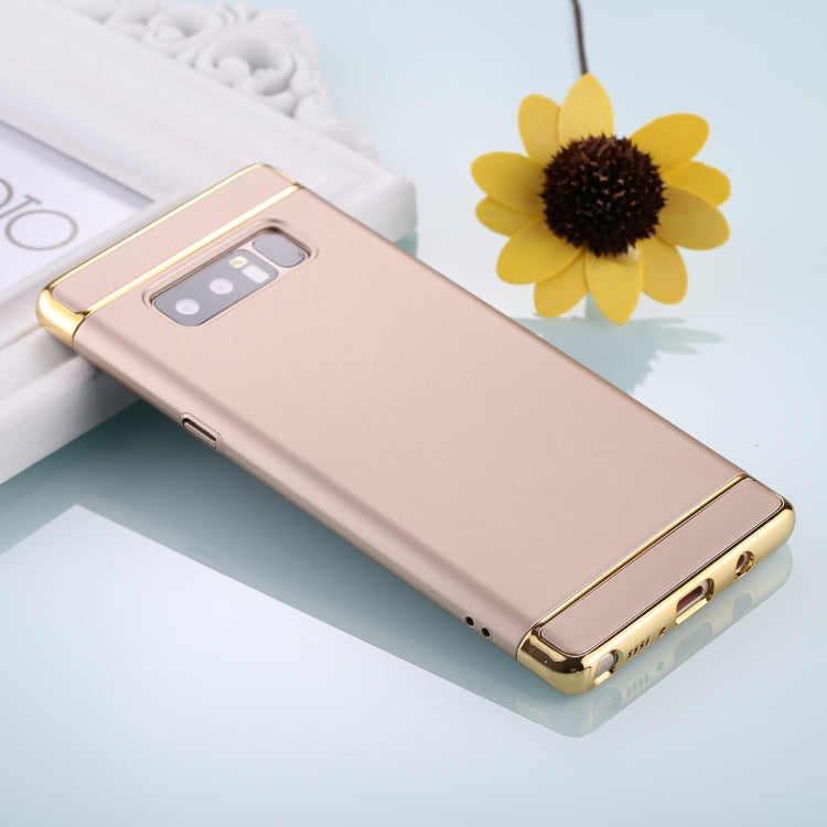 For Galaxy Note 8 Three Stage Splicing Electroplating Side Protective Back Cover Case