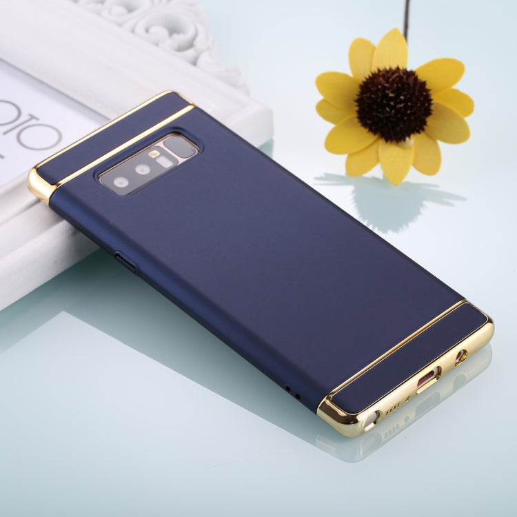For Galaxy Note 8 Three Stage Splicing Electroplating Side Protective Back Cover Case