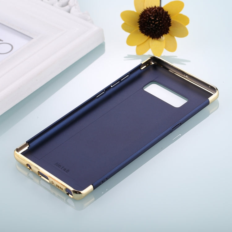 For Galaxy Note 8 Three Stage Splicing Electroplating Side Protective Back Cover Case