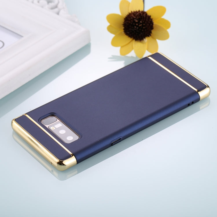 For Galaxy Note 8 Three Stage Splicing Electroplating Side Protective Back Cover Case