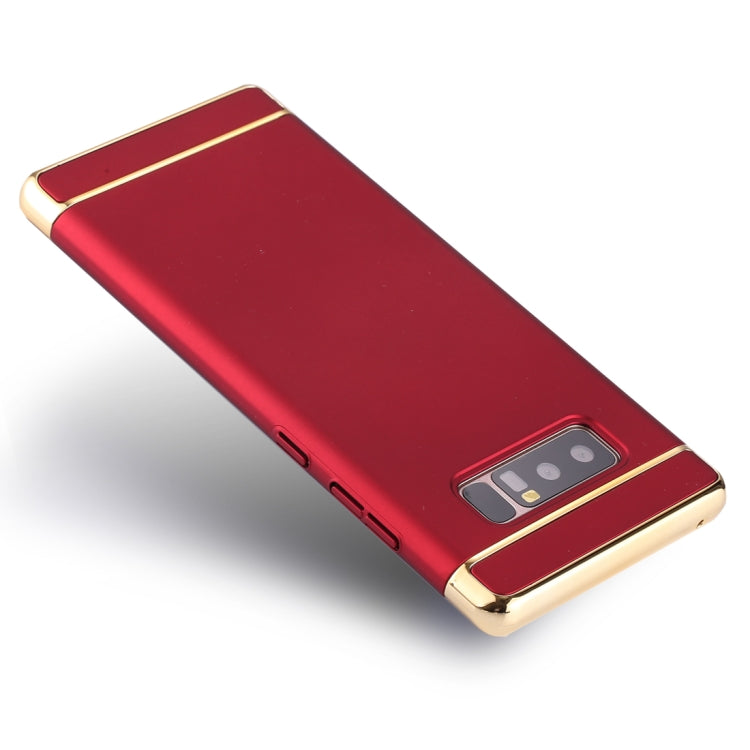 For Galaxy Note 8 Three Stage Splicing Electroplating Side Protective Back Cover Case