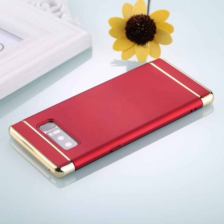 For Galaxy Note 8 Three Stage Splicing Electroplating Side Protective Back Cover Case