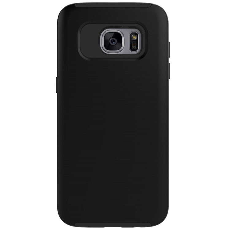 For Galaxy S7 Edge / G935 Simple Brushed Texture 2 in 1 PC + TPU Combination Protective Case