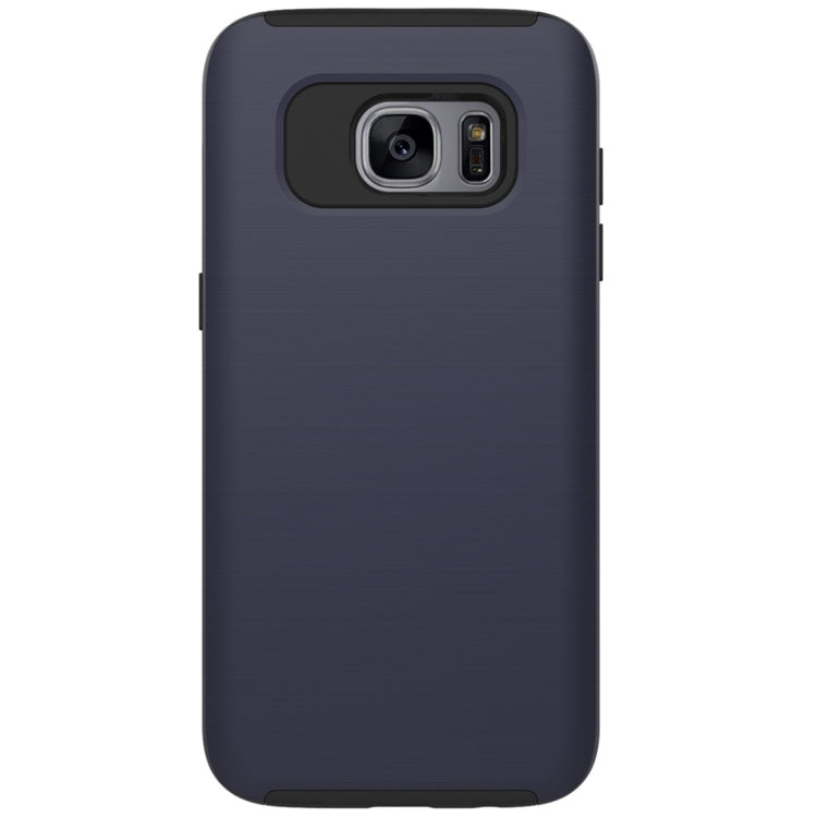 For Galaxy S7 Edge / G935 Simple Brushed Texture 2 in 1 PC + TPU Combination Protective Case