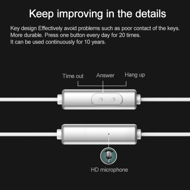 YX-022 1.2m Wired In Ear USB-C / Type-C Interface Metal Stereo Earphones with Mic