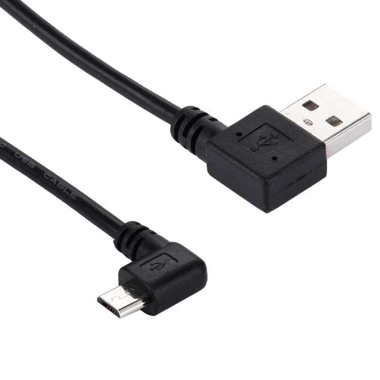 20cm USB 2.0 Left Turn Elbow to Micro USB Elbow Data Cable