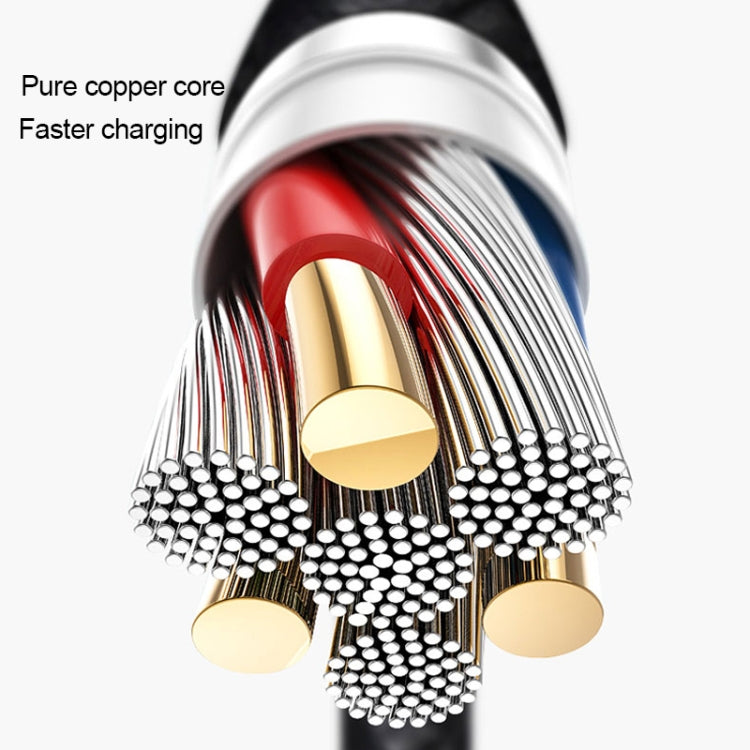 TOTUDESIGN BTA-016 Fine Point Series 2.4A USB to USB-C /Type-C Leather Cable, Cable Length: 1.2m