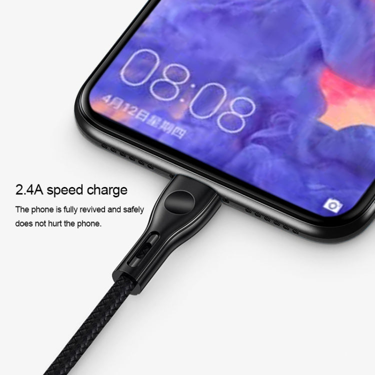 TOTUDESIGN BTA-016 Fine Point Series 2.4A USB to USB-C /Type-C Leather Cable, Cable Length: 1.2m