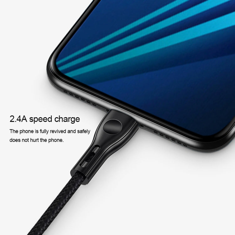 TOTUDESIGN BTA-017 Fine Point Series 2.4A USB to Micro USB Leather Cable, Cable Length: 1.2m