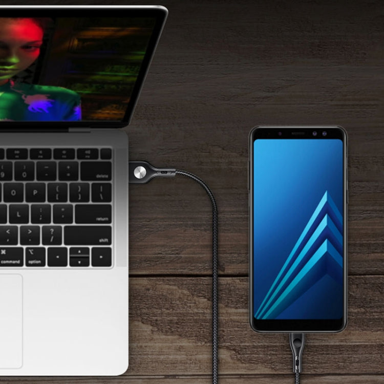 TOTUDESIGN BTA-017 Fine Point Series 2.4A USB to Micro USB Leather Cable, Cable Length: 1.2m