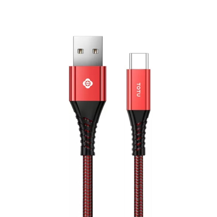 TOTUDESIGN Color Core Series 5V 5A USB-C / Type-C Fast Charging Data Cable, Length : 1m(Red)