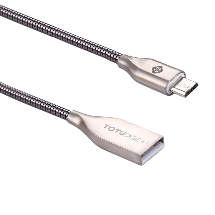 TOTUDESIGN 1m Steel Rope 2.1A USB Female to Micro USB Data Sync Charging Cable, For Galaxy, Huawei, Xiaomi, LG, HTC and Other Smart Phones