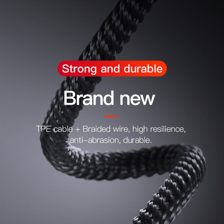 TOTUDESIGN BMA-022 Hard-edged Series Micro Charging Cable, Length : 1m(Black)