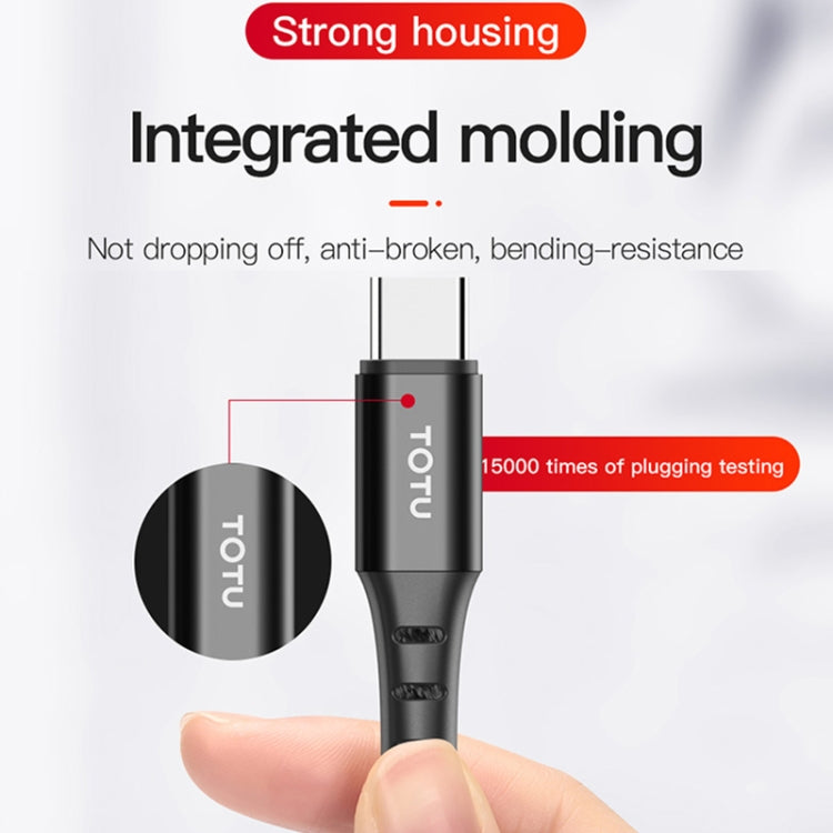 TOTUDESIGN BTA-023 Hard-edged Series USB-C / Type-C Charging Cable, Length : 1m(Purple)
