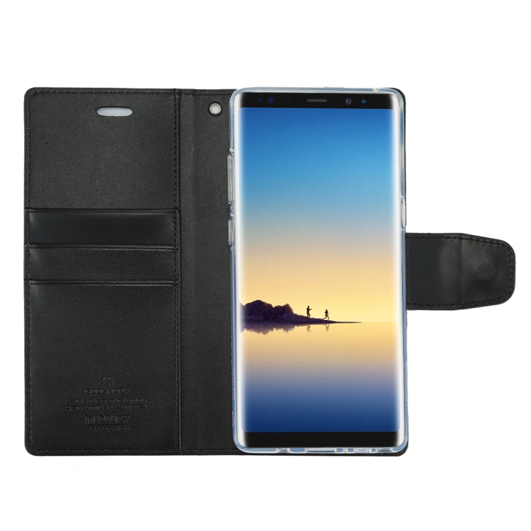GOOSPERY SONATA DIARY for Galaxy Note 8 Business Style Magnetic Clasp Horizontal Flip Leather Case with Holder & Card Slots & Wallet